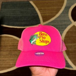 Pink bass, pro hat, youth size. New With Tag